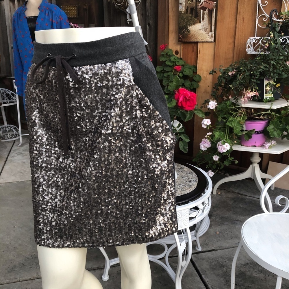 Sequined Skirt on front, sides packets - Picture 9 of 13